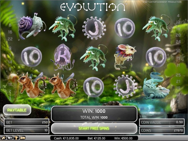 Игровой автомат «Evolution» в казино Х