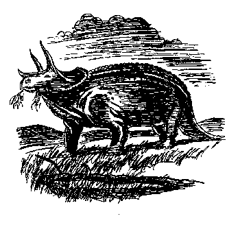 Рисунок 12. Мастодонт. Крупное млекопитающее с длинными бивнями и цепким хоботом. Использовалось тану в качестве тяговых животных.