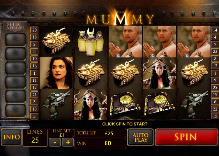 Онлайн слоты «The Mummy 2018» в казино Адмирал